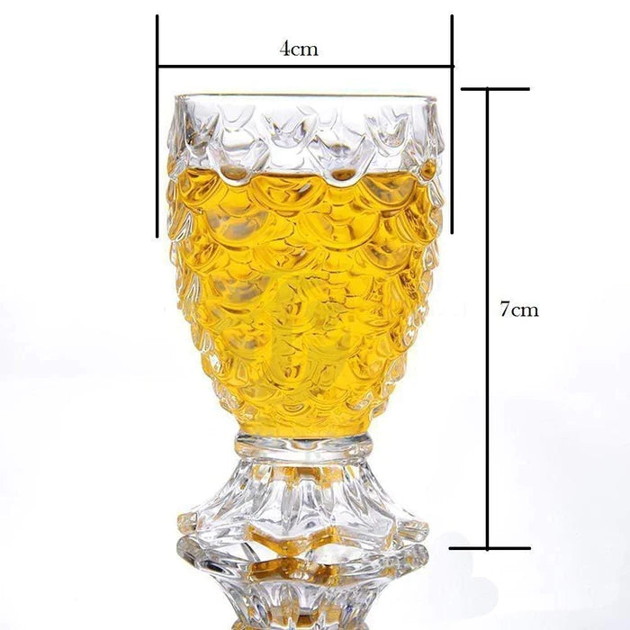 Skyborn Pineapple Crystal Clear Shot Glass 30 Ml (Pack Of 12)