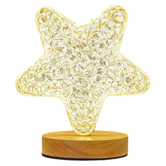 Crystal Clear Star Lamp