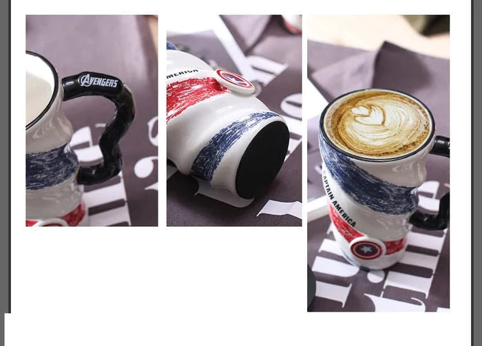 Super Heroes Ceramic Coffee Mug-Pack of 01 Design May Very