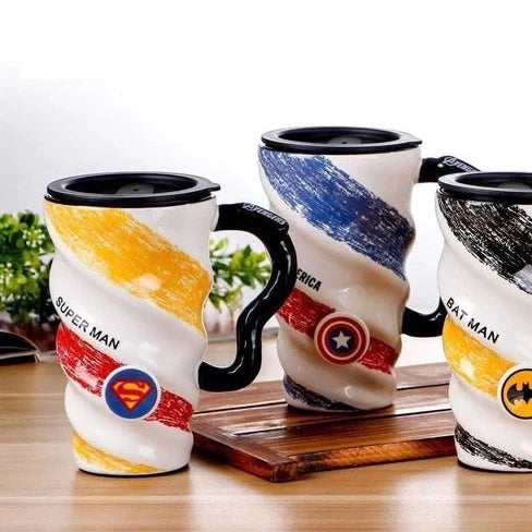 Super Heroes Ceramic Coffee Mug-Pack of 01 Design May Very