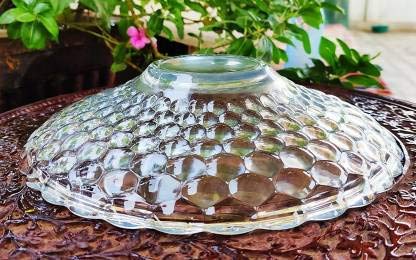 Crystal Bubble Glass Fruit Platter Bowl (1 Pcs)