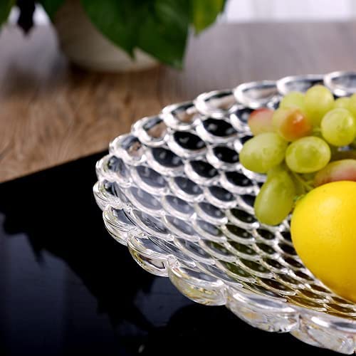 Crystal Bubble Glass Fruit Platter Bowl (1 Pcs)