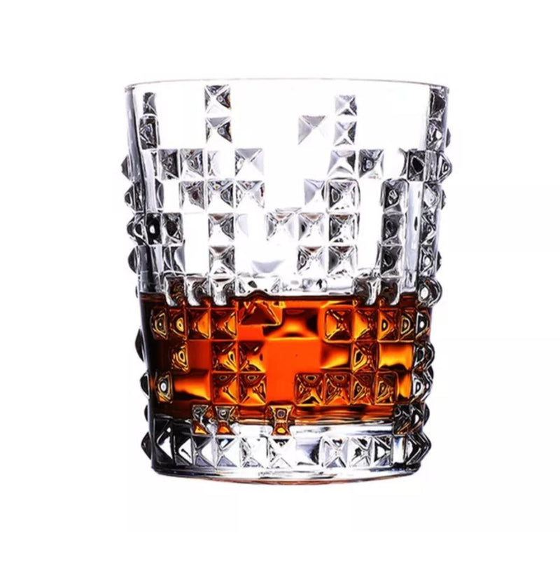 Luxury Crystal Whiskey Glass  (220 ml)(Pack Of 6)