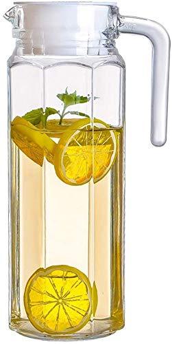 Italian Premium Glass Water Jug with Airtight Lid  (1100ML) (1 Pcs)