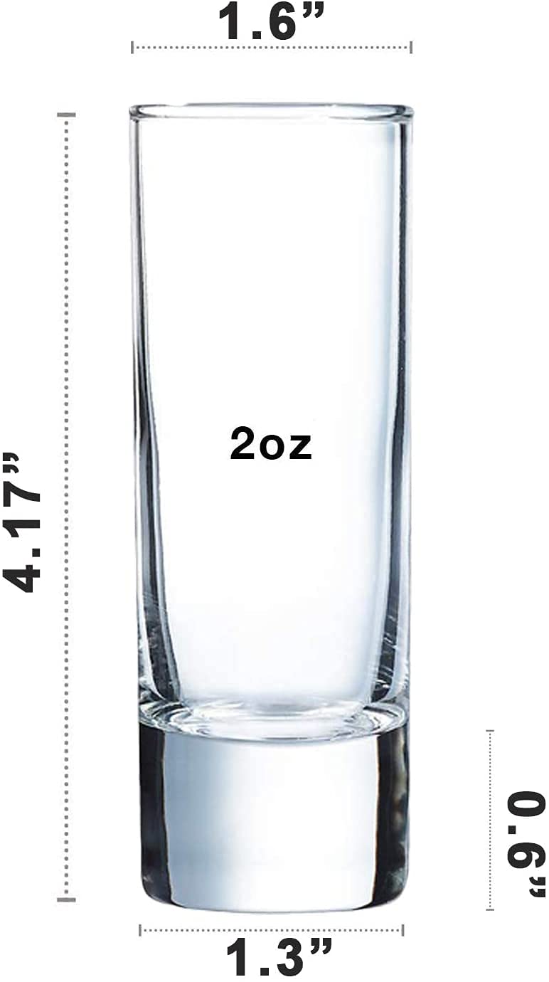 Skyborn Italian Premium  Stylish and Crystal shot Glasses (50 ml) (Pack of 6)