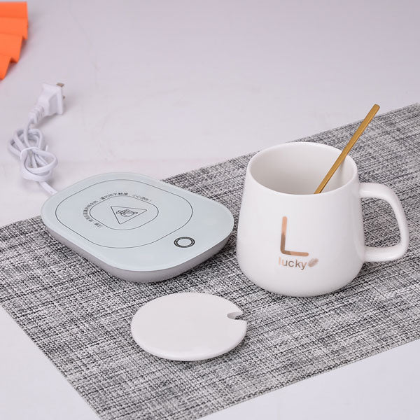 Lucky Coffee Mug With Warmer, Lid and Spoon (Set Of 1)