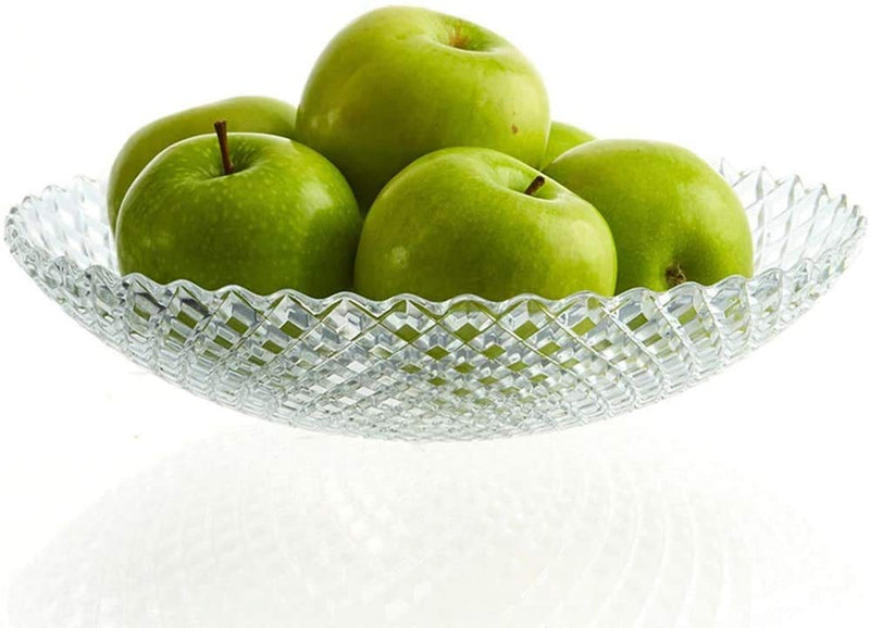 Dining Table Glass Serving Vegetable and Fruit Bowl Tray (1 Pcs)