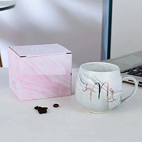 Stylish  Mr. and Mrs. Couples Ceramic Coffee Mug (300 ML) (Pack Of 2)