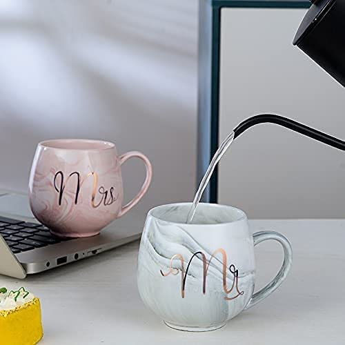 Stylish  Mr. and Mrs. Couples Ceramic Coffee Mug (300 ML) (Pack Of 2)