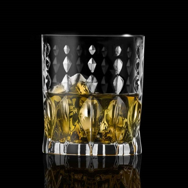 Stylish Crystal Whiskey Glass - 310ml(Pack Of 6)