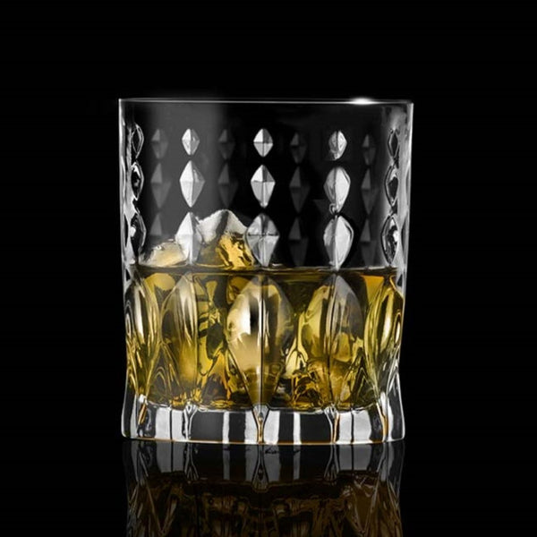 Stylish Crystal Whiskey Glass - 310ml(Pack Of 6)