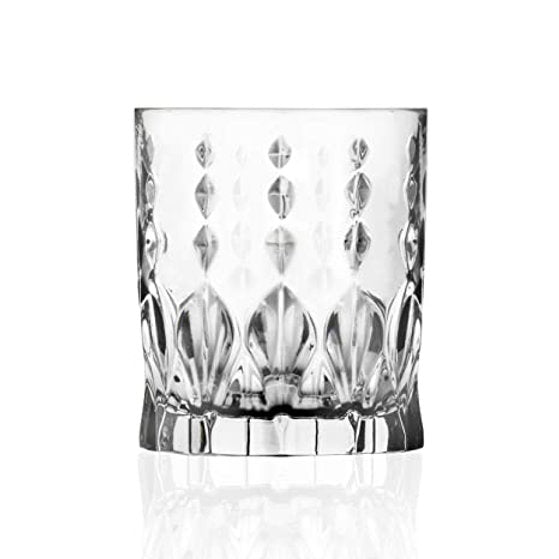 Stylish Crystal Whiskey Glass - 310ml(Pack Of 6)