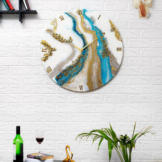 Calm Rivers Resin Clock