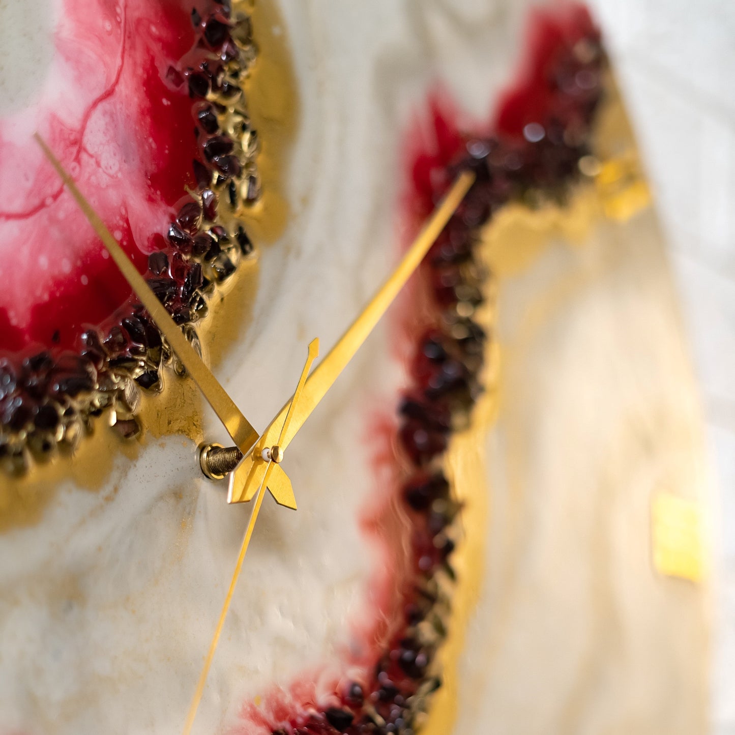 Cherry Slush Resin Clock