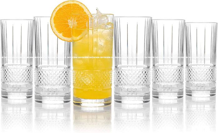 Highball Crystal Juice/Water Glass - 260ml (Pack Of 6)