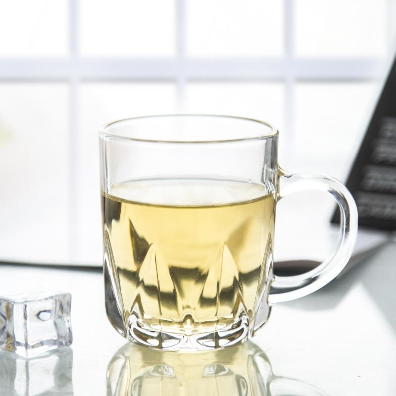 Transparent Clear, Tea Coffee Mug -228 ML (Pack Of 6)