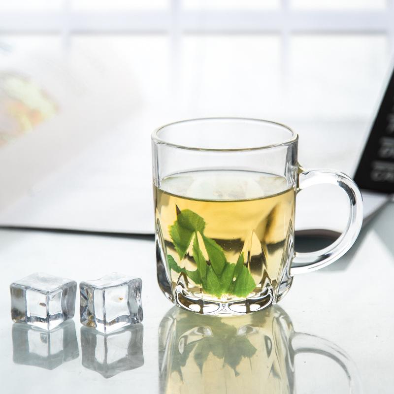 Transparent Clear, Tea Coffee Mug -228 ML (Pack Of 6)