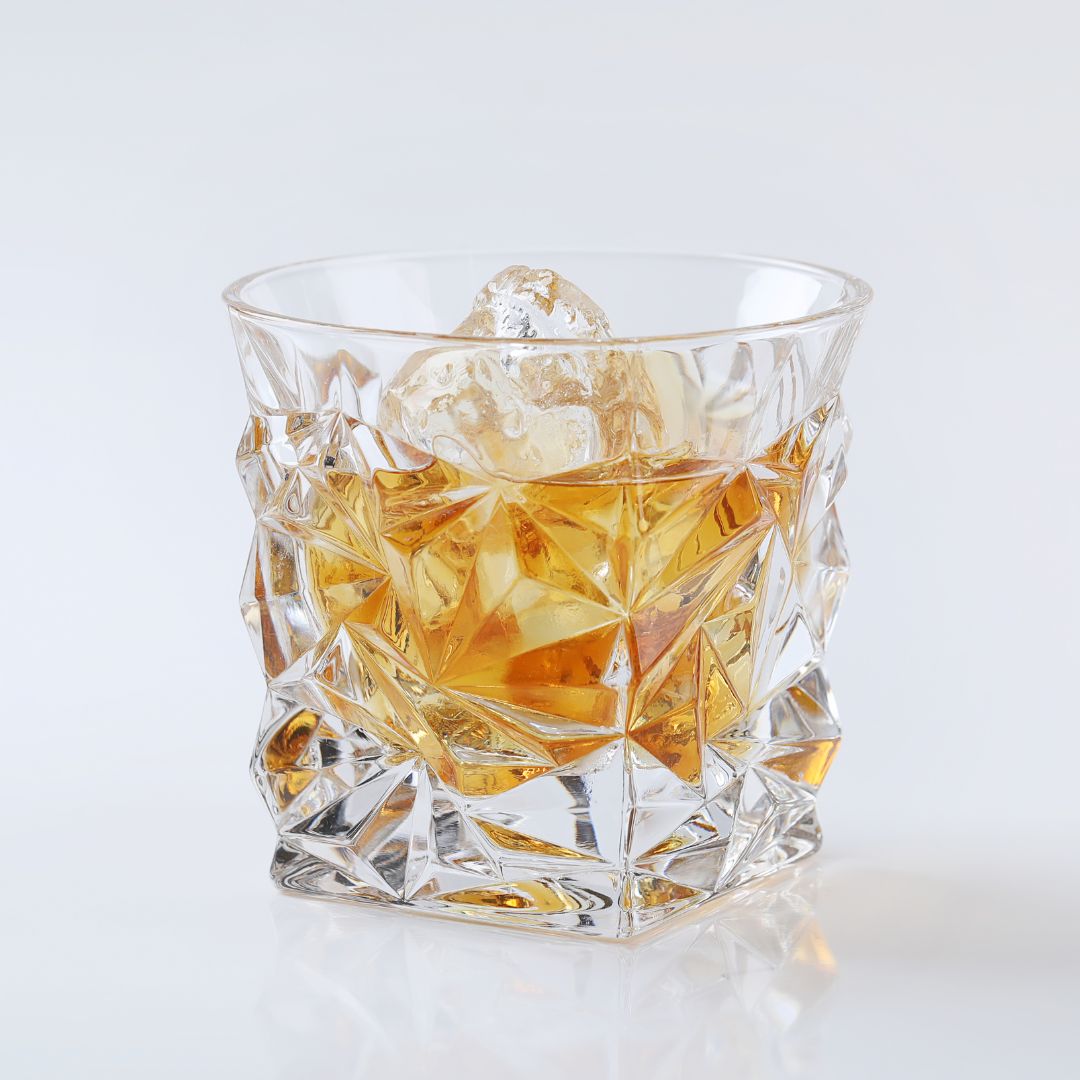 Crystal Diamond Whiskey Glass - 300ml(Pack Of 6)