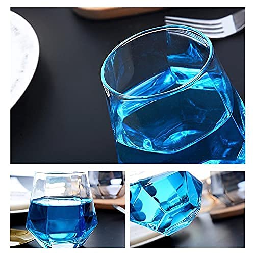 Crystal Hexagon Whiskey Glass - 300 ML(Pack of 6)