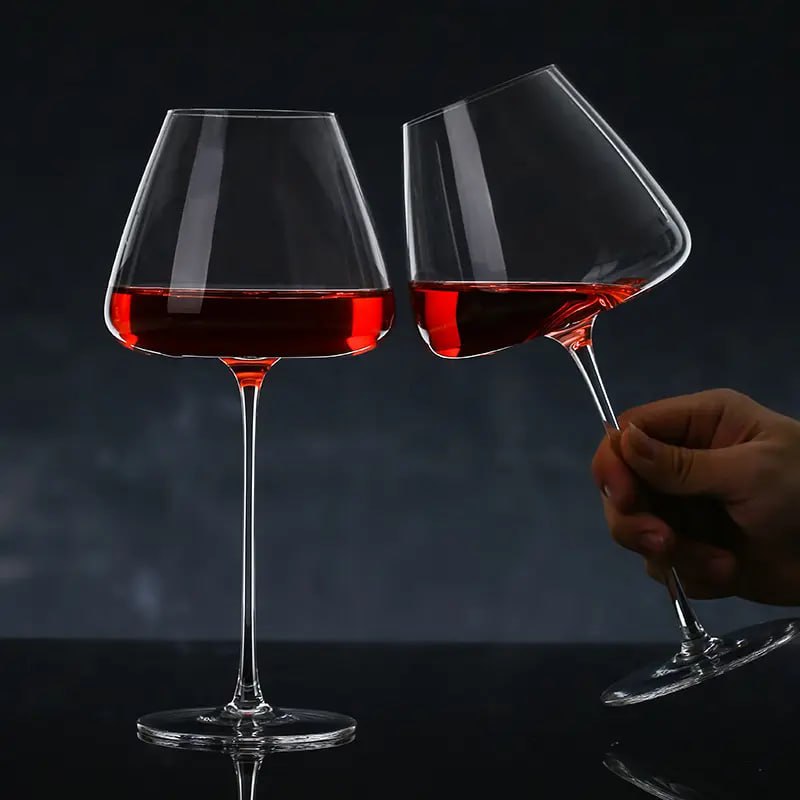 Wide Wine Glass, Crystal Clear Wine Glass - 540 ML (Pack Of 6)