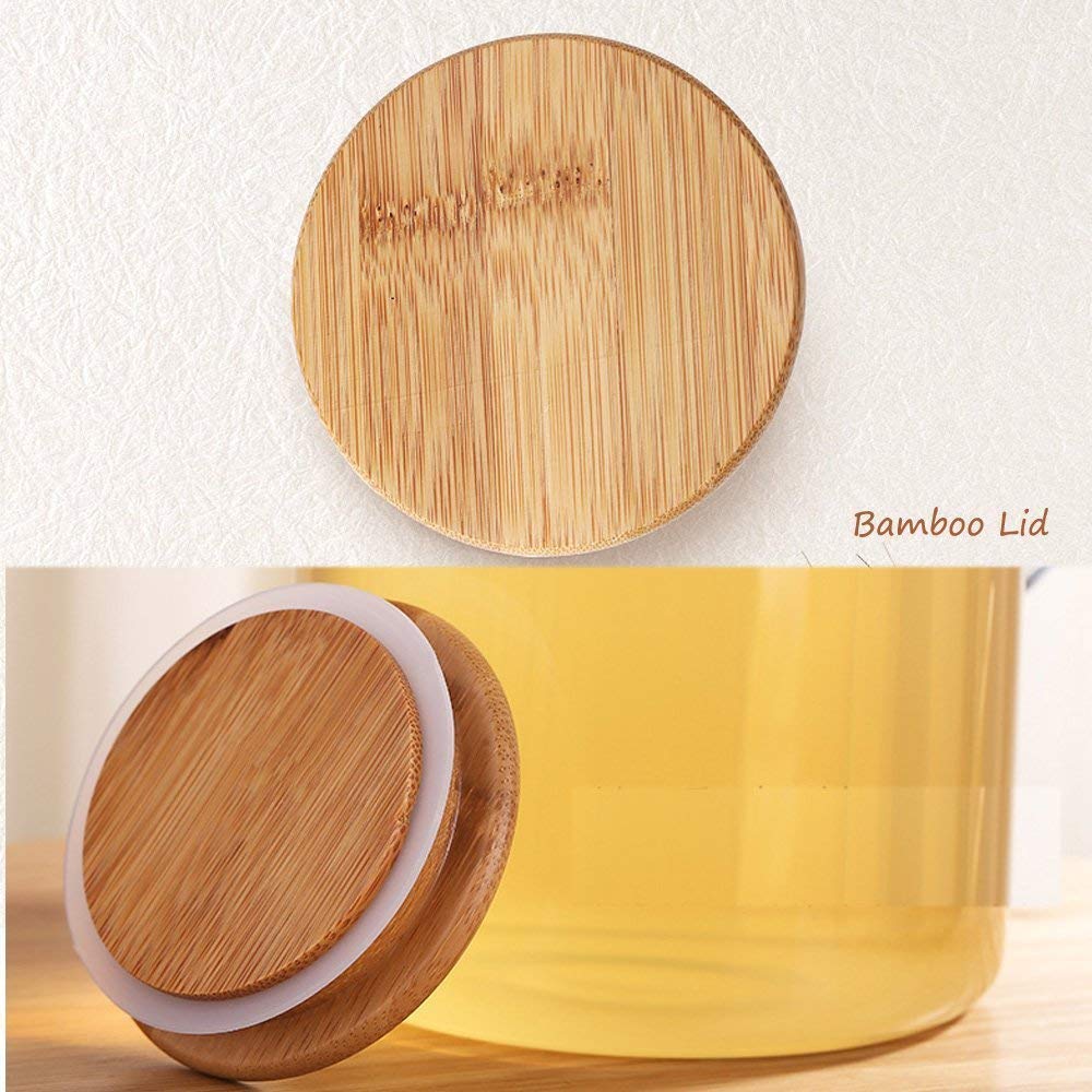 Wooden Lid Glass Teapot Kettle (1LTR)