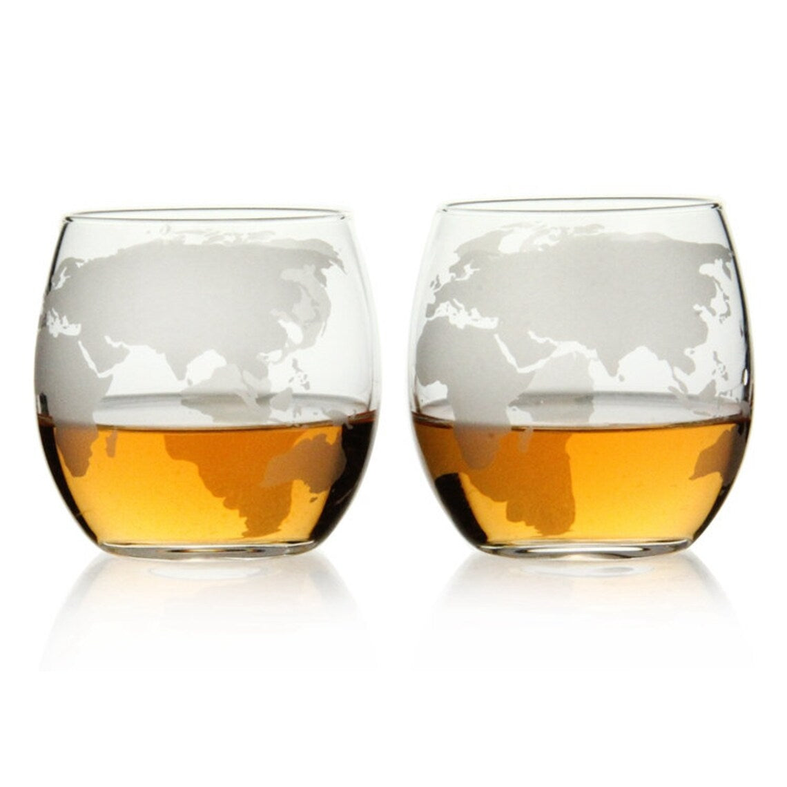 World Globe Decanter And Glass Set 850ML