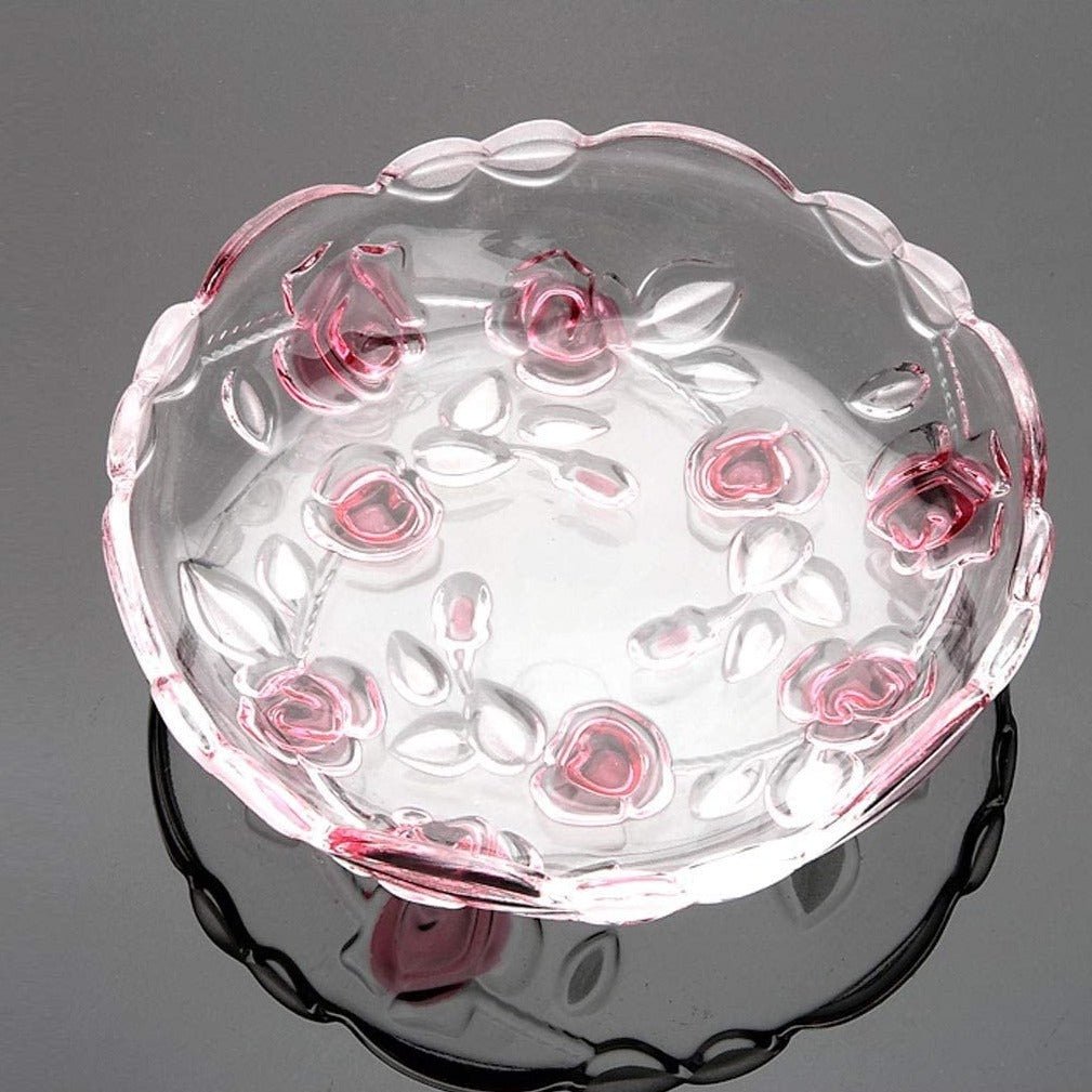 Buy Cracker Transparent Crystal Clear Glass Dessert Serving Rose Shape Cut Pudding  Bowls Tableware Set 120ml Online at Best Prices in India - JioMart.