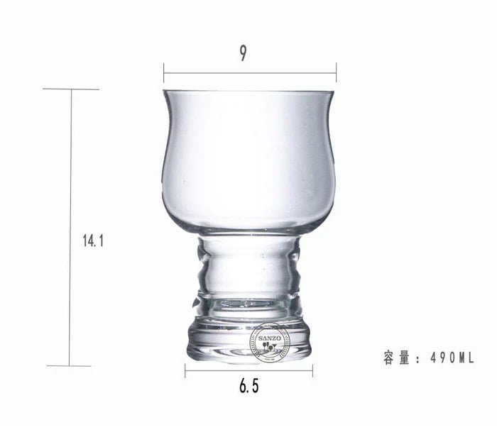 BEER GLASS FOR BEER DRINKERS GLASS SET 480 ML(Pack Of 6) - Skyborn