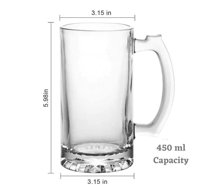 Beer Mugs 450 ml (Pack Of 2) - Skyborn