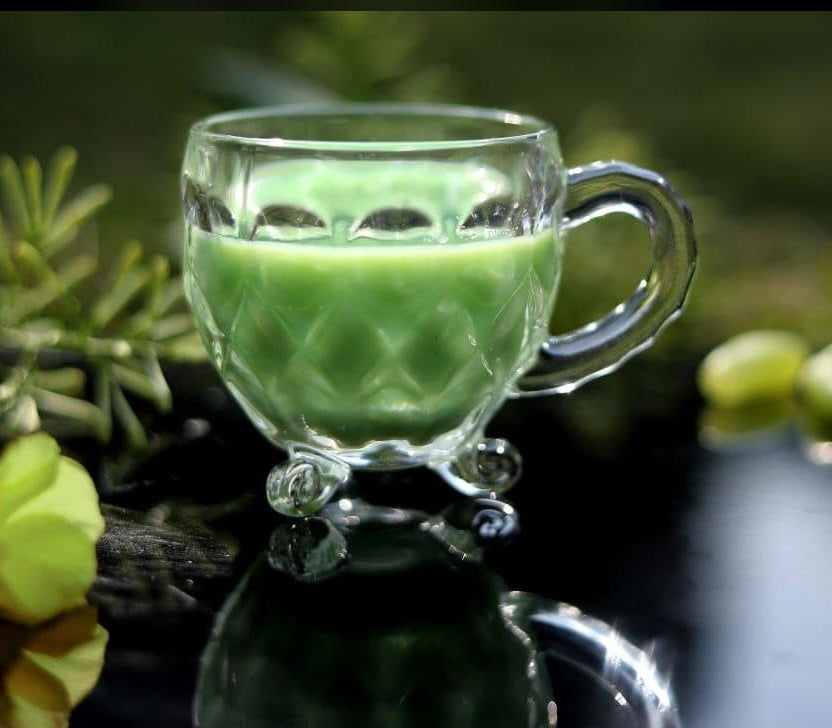 Crystal Clear Glass Tea & Coffee Cup with Leg - 180ML (Pack Of 2)