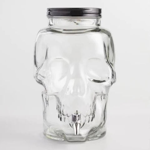 Drinking Skull Mason Jar with Metal Lid (6 Litter)